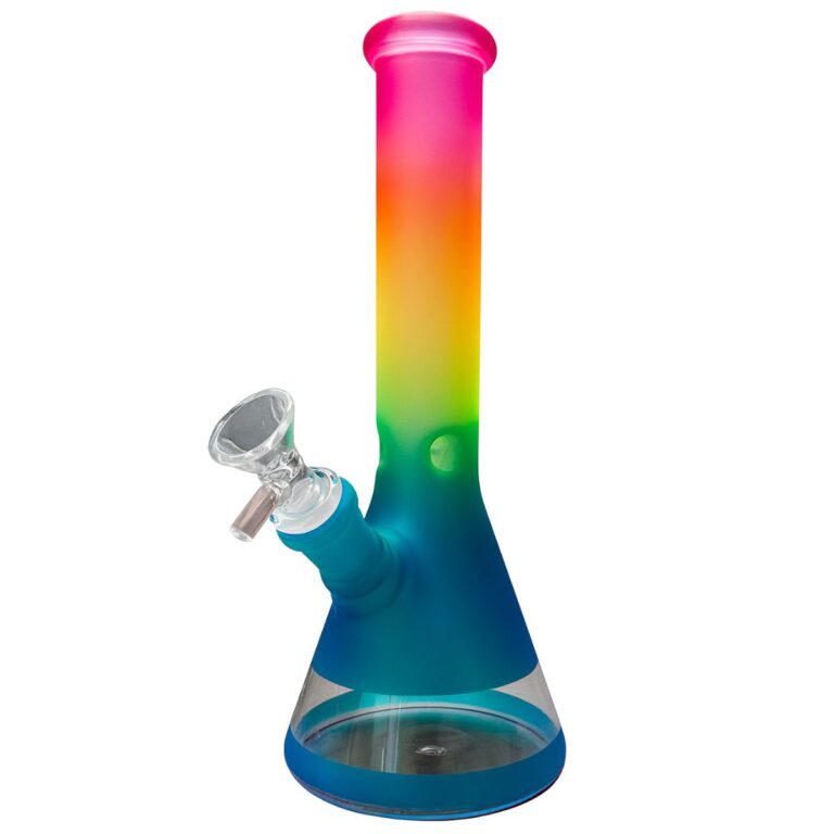 Black Sheep rainbow gradient glass bong purple 25cm
