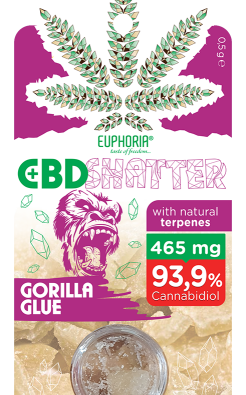 Euphoria CBD Shatter Gorilla Glue – 93,9% CBD