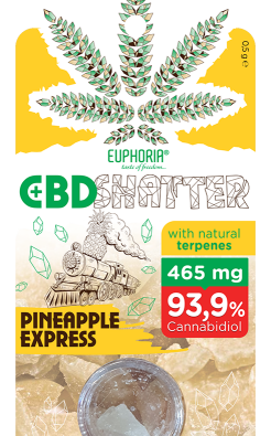 Euphoria CBD Shatter Pineapple express – 93,9% CBD