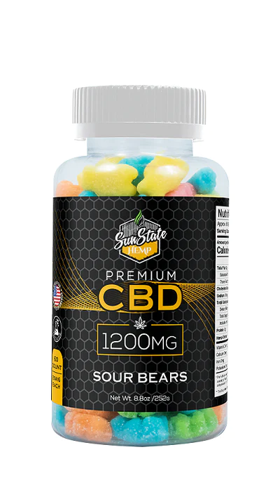 SunStateHemp CBD gummies - 1200 mg CBD