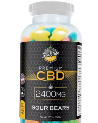 SunStateHemp CBD gummies Sour Bears – 2400 mg CBD