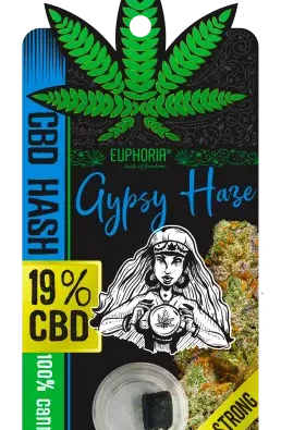 Euphoria CBD Hash Gypsy haze 1g – 19% CBD