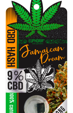 Euphoria CBD Hash Jamaican Dream 1g – 9% CBD