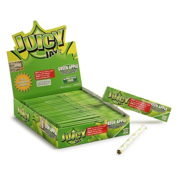 juicy jays rolling papers green apple king size