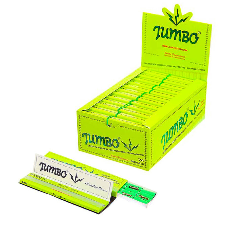 jumbo green rolling papers with prerolled tips