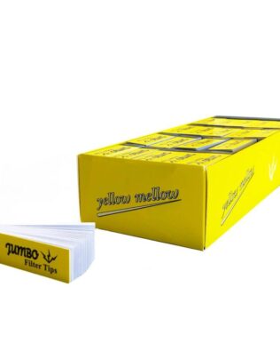 Jumbo Bleached Filter Tips Mellow Yellow – 50 tips