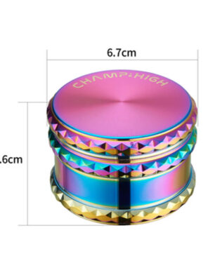 Champ High Metal Rainbow Diamond Cutting Grinder 4 Parts – 65mm