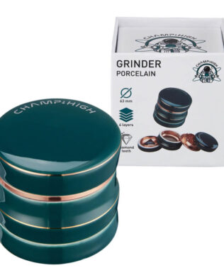 Champ High Porcelain Grinder Green 4 Parts – 63mm