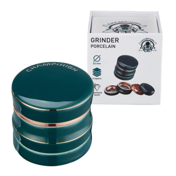 champ high porcelain grinder green 63mm