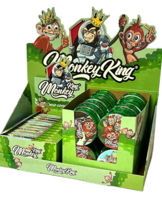 Monkey King Rolling Papers with Tips and Grinder Wild Edition