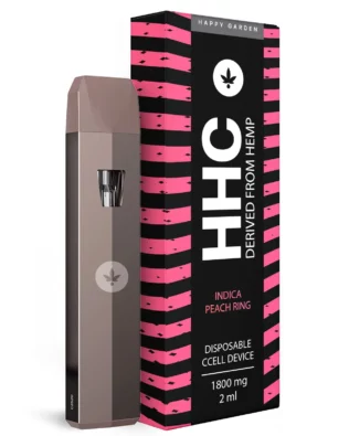 Happy Garden HHC vape Indica Peach Ring – 1800 mg HHC