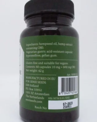 cbd oil capsules 10mg – 60 capsules