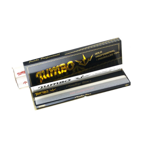 jumbo rolling papers prerolled tips black